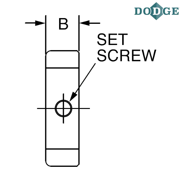 040031 DODGE - 2 1/4 SOLID STEEL COLLAR