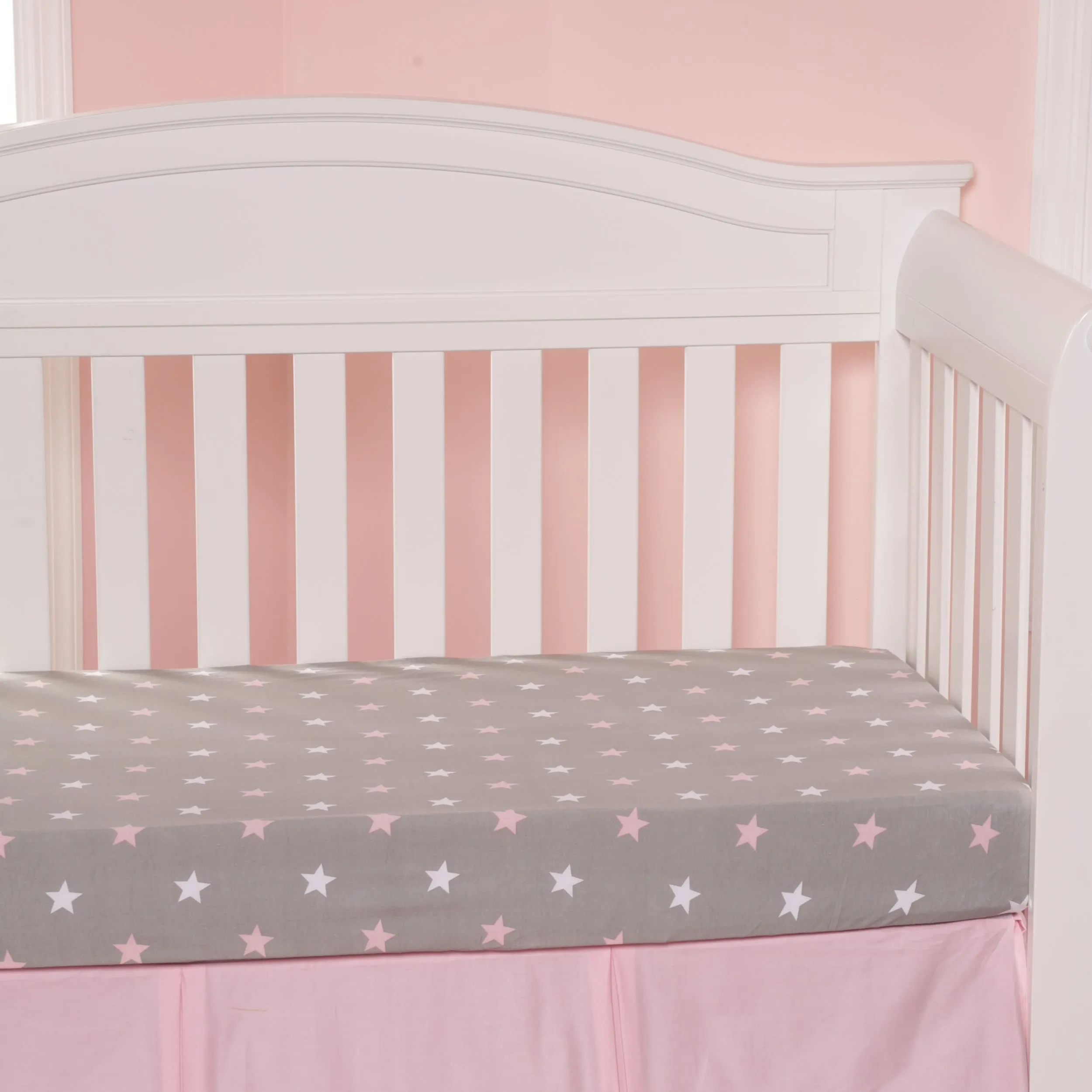 2 Pack Fitted Crib Sheet - Owls/Stars