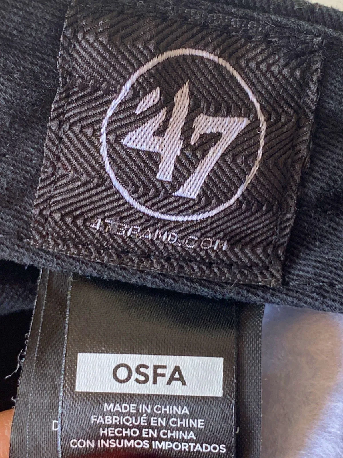 '47 Brand Black LA Dodgers Clean Up Adjustable Cap