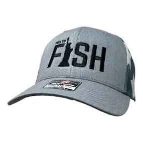 Addicted Fishing Free To Fish 2.0 Trucker Hat