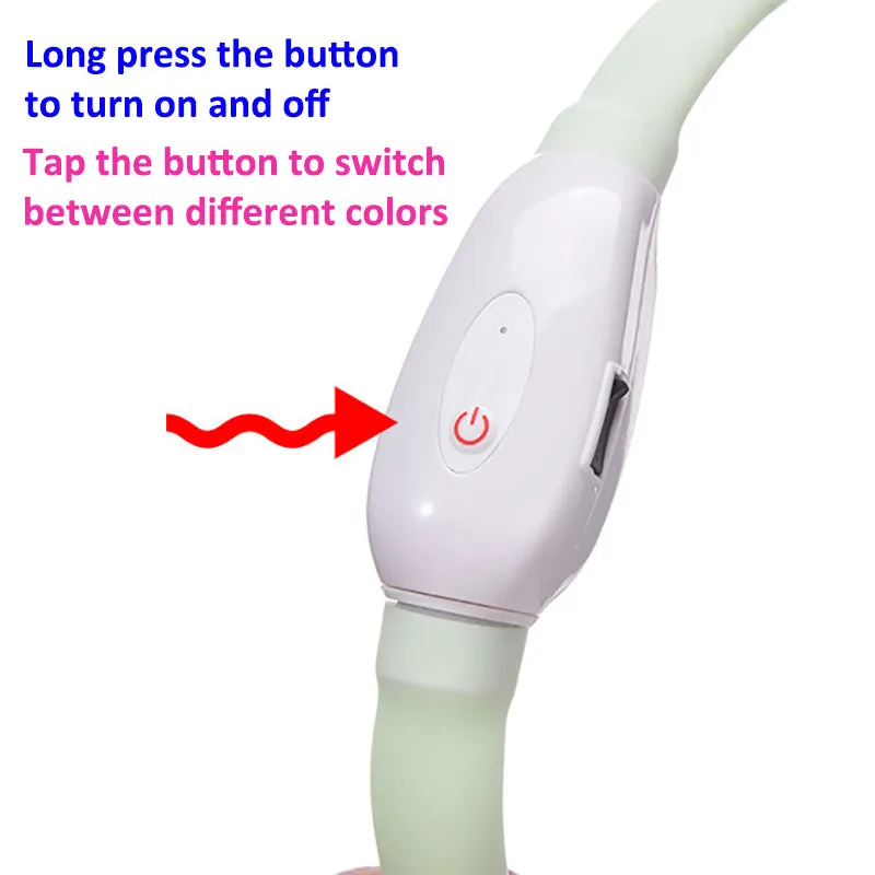 Aiitle Rechargeable LED Dog Collar