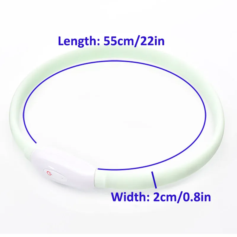 Aiitle Rechargeable LED Dog Collar