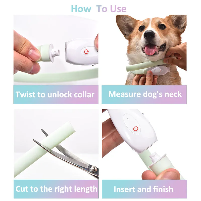 Aiitle Rechargeable LED Dog Collar