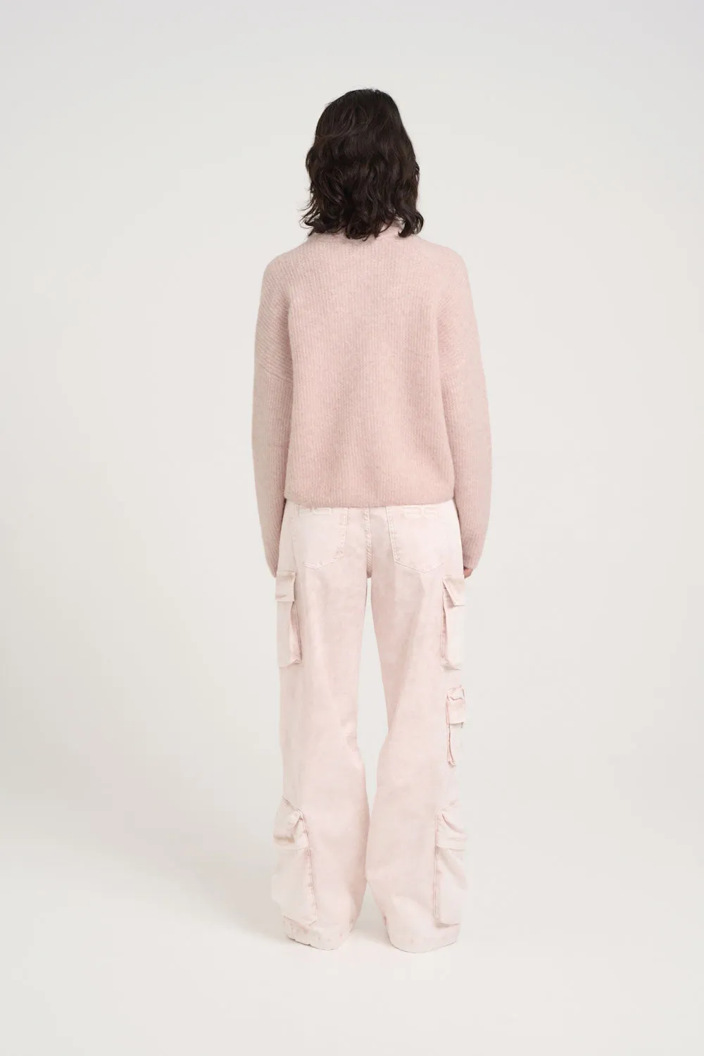 Alphagz Short Cardigan - Rose Grey Melange