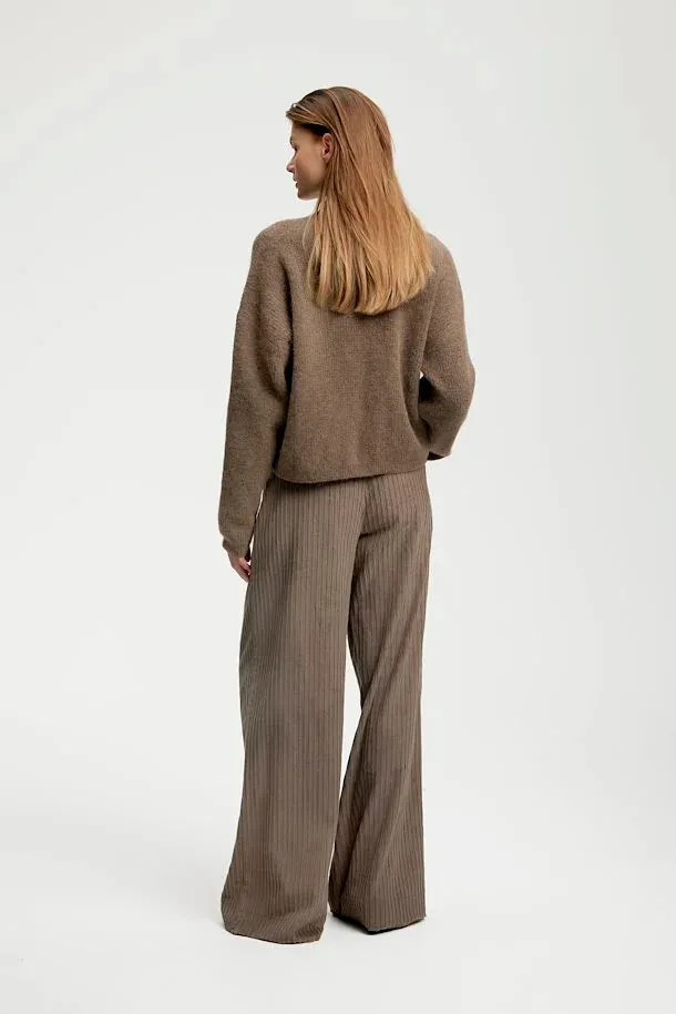 AlphaGZ Short Cardigan - Walnut Melange