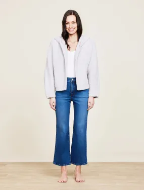 Barefoot Dreams - CozyChic® Chevron Rib Cardigan - Silver