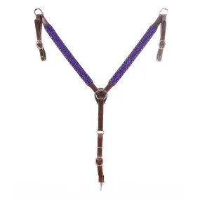 BC1180 - Purple Suede Breast Collar