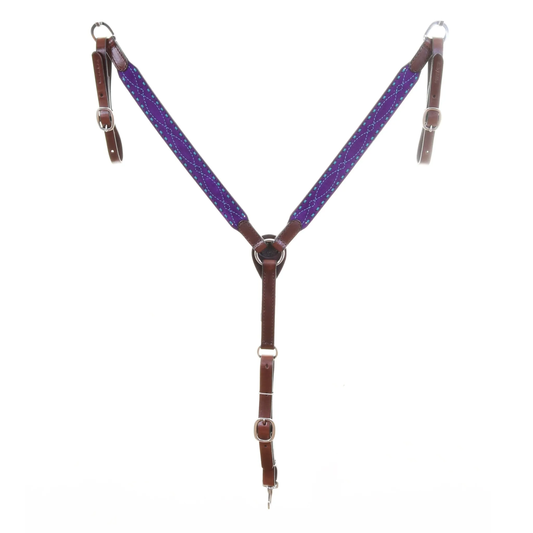 BC1180 - Purple Suede Breast Collar
