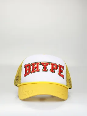 Bhype Society - Bhype Trucker Hat White & Yellow