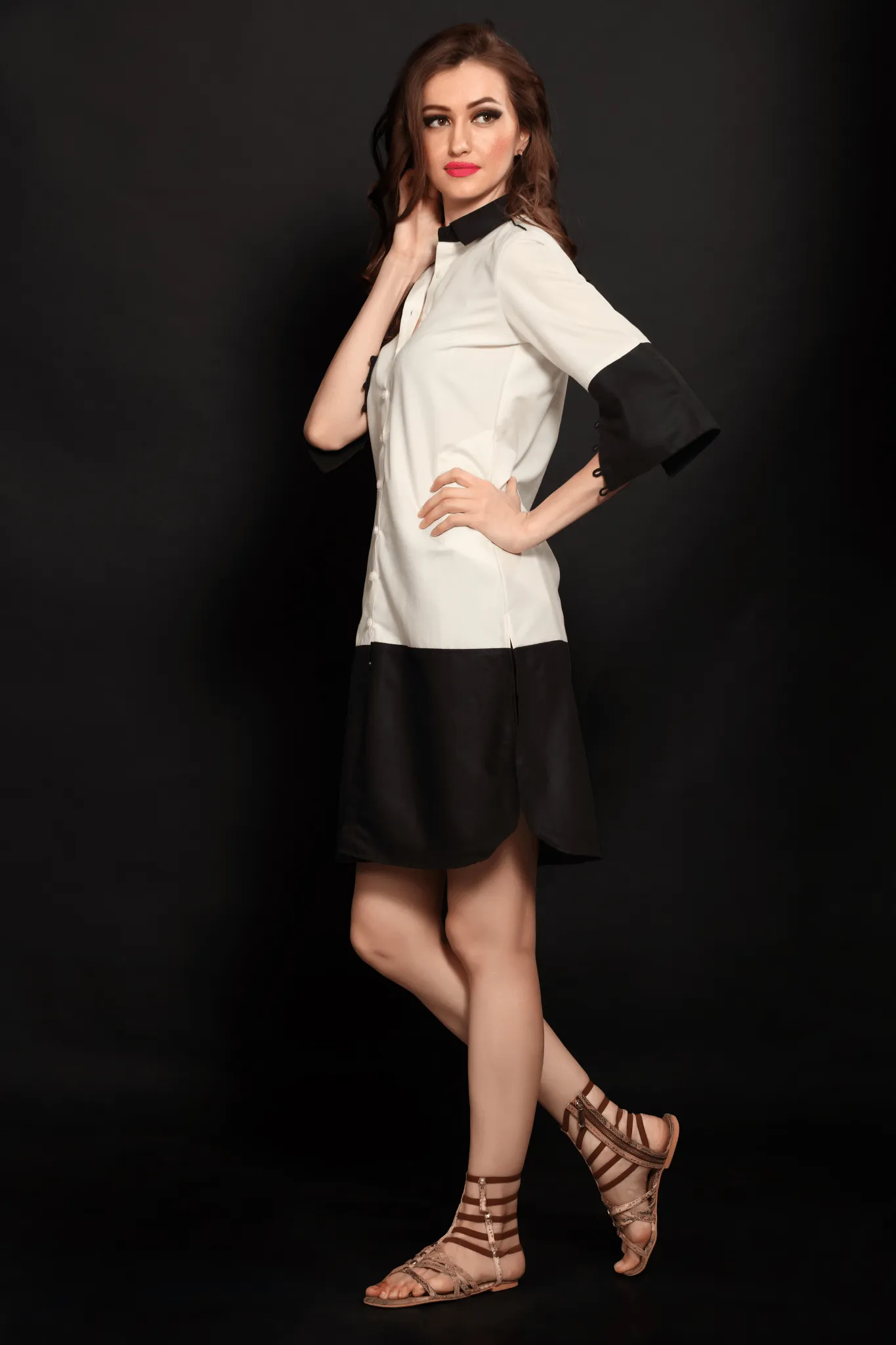 Black and White Tunic Shirt