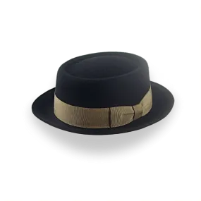 Black Casual Porkpie Hat | The Antico