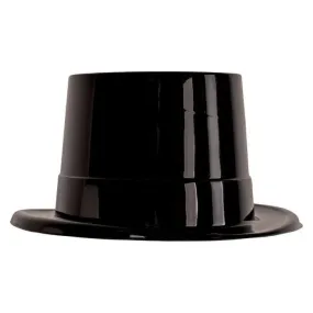Black Plastic Topper Hat