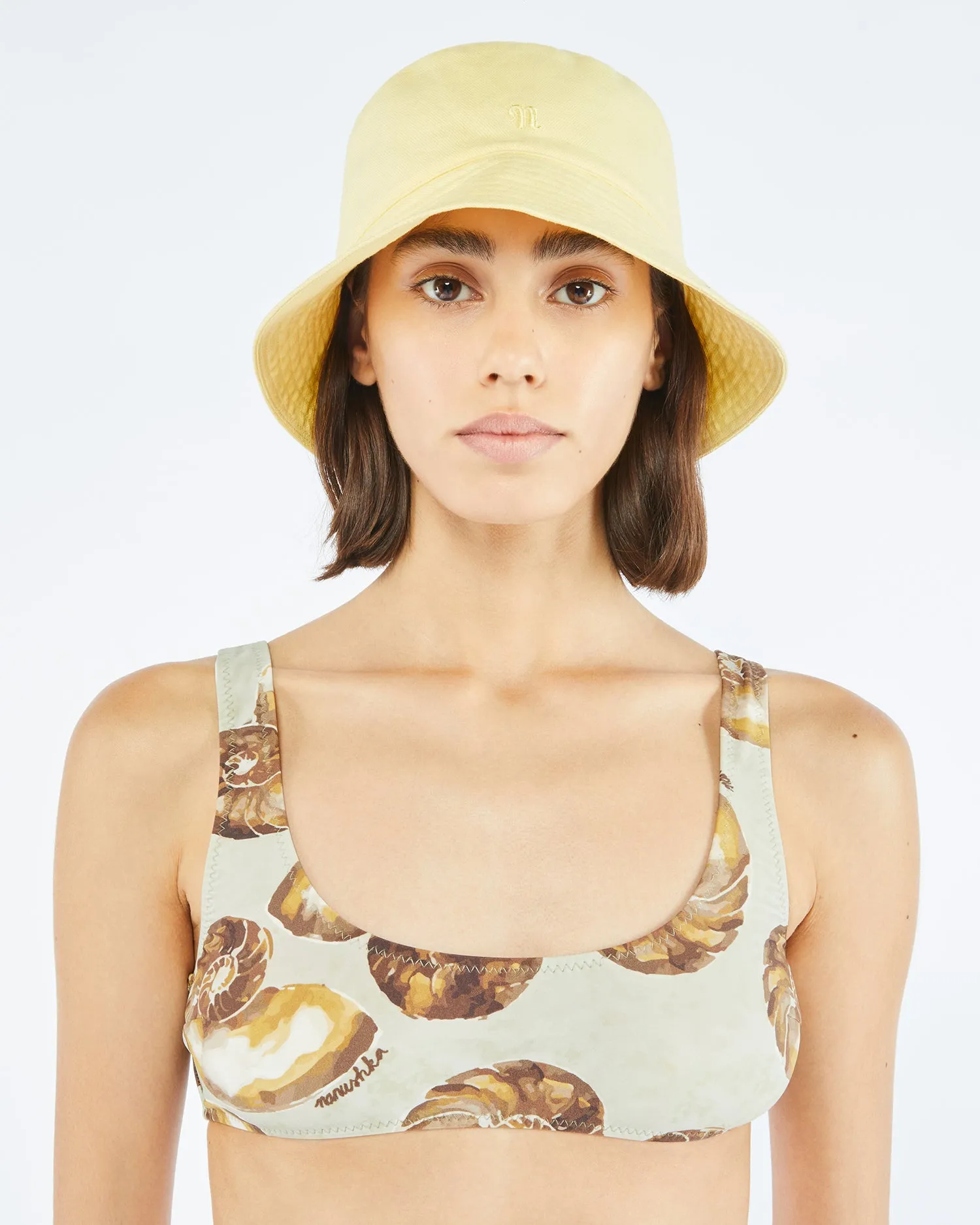 Caran - Sale Cotton-Canvas Bucket Hat - Marigold