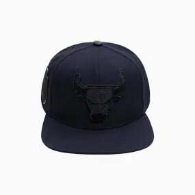 Chicago Bulls Triple Black Logo NBA Snapback Hat
