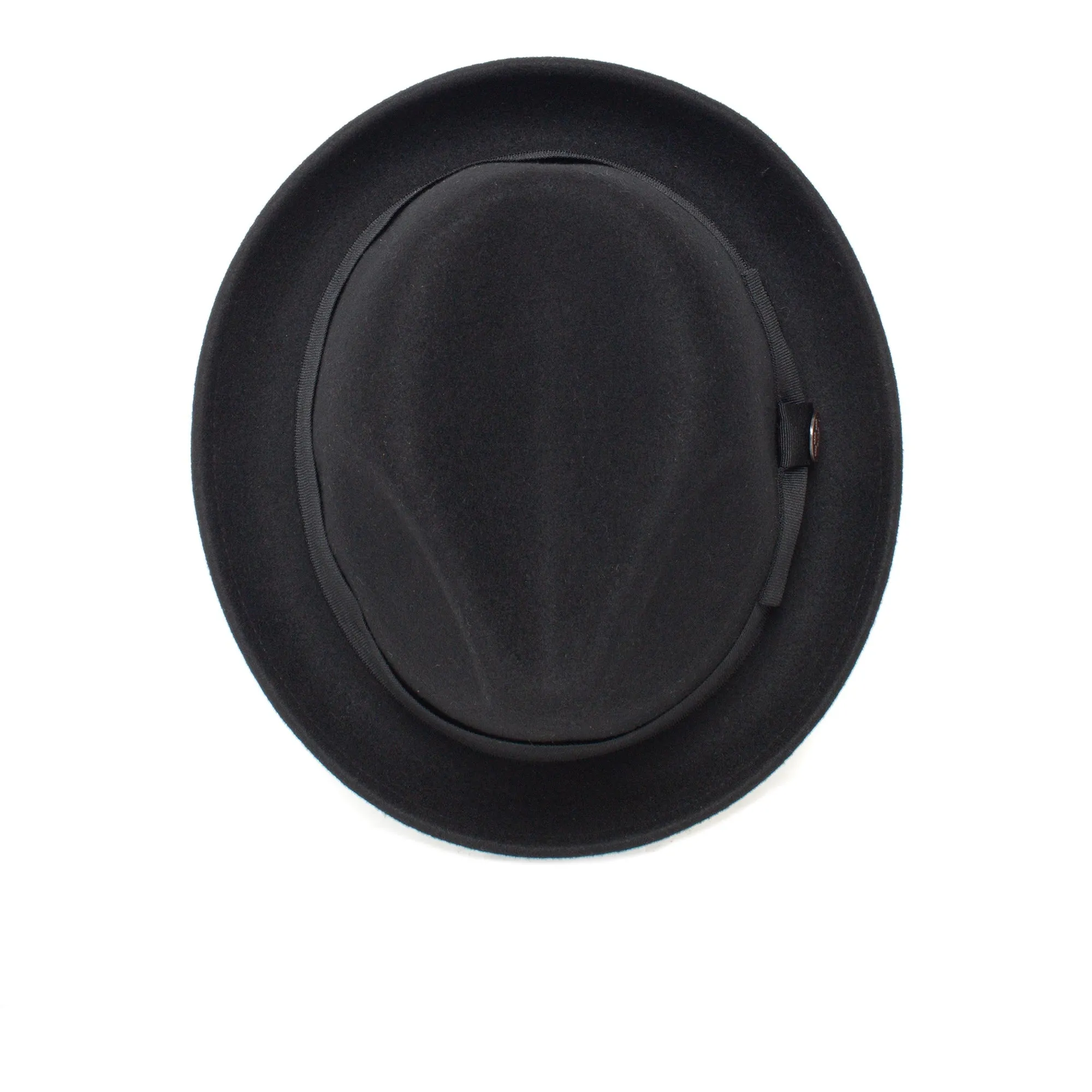 Classic Pork Pie Fedora Hat-Black