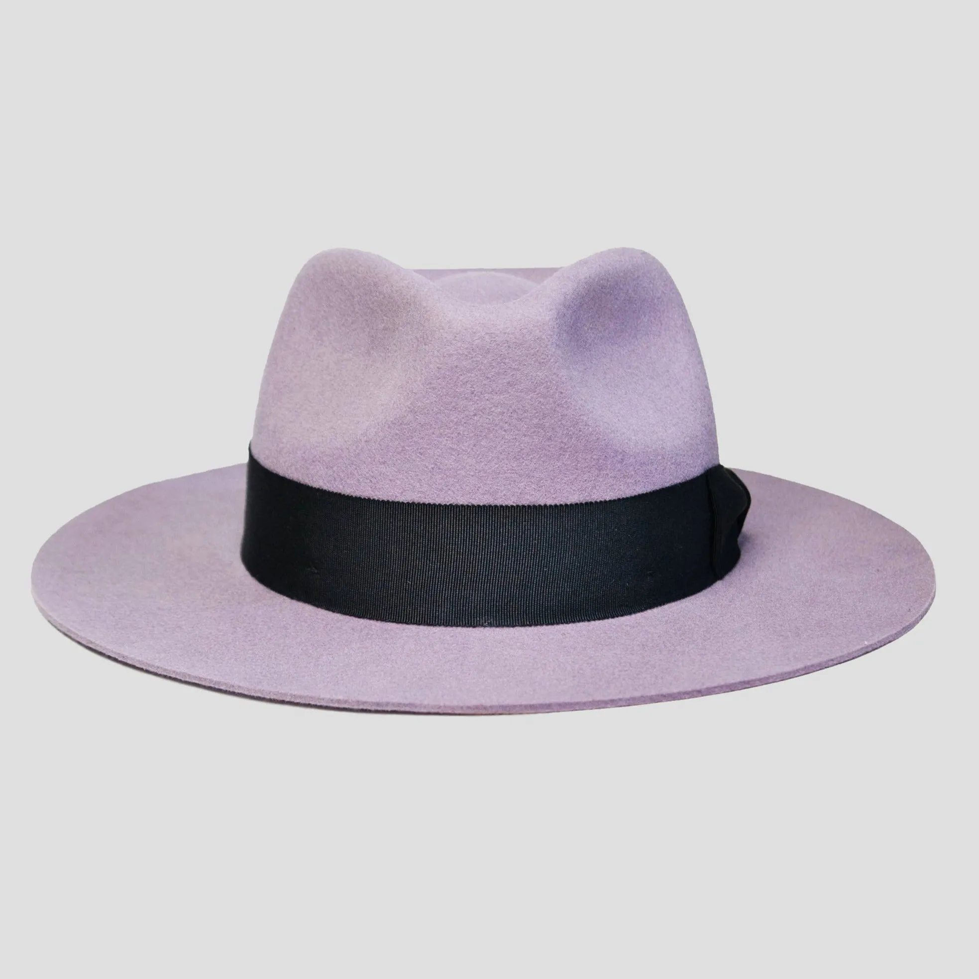 Distinctive Felt Fedora Hat in Grey