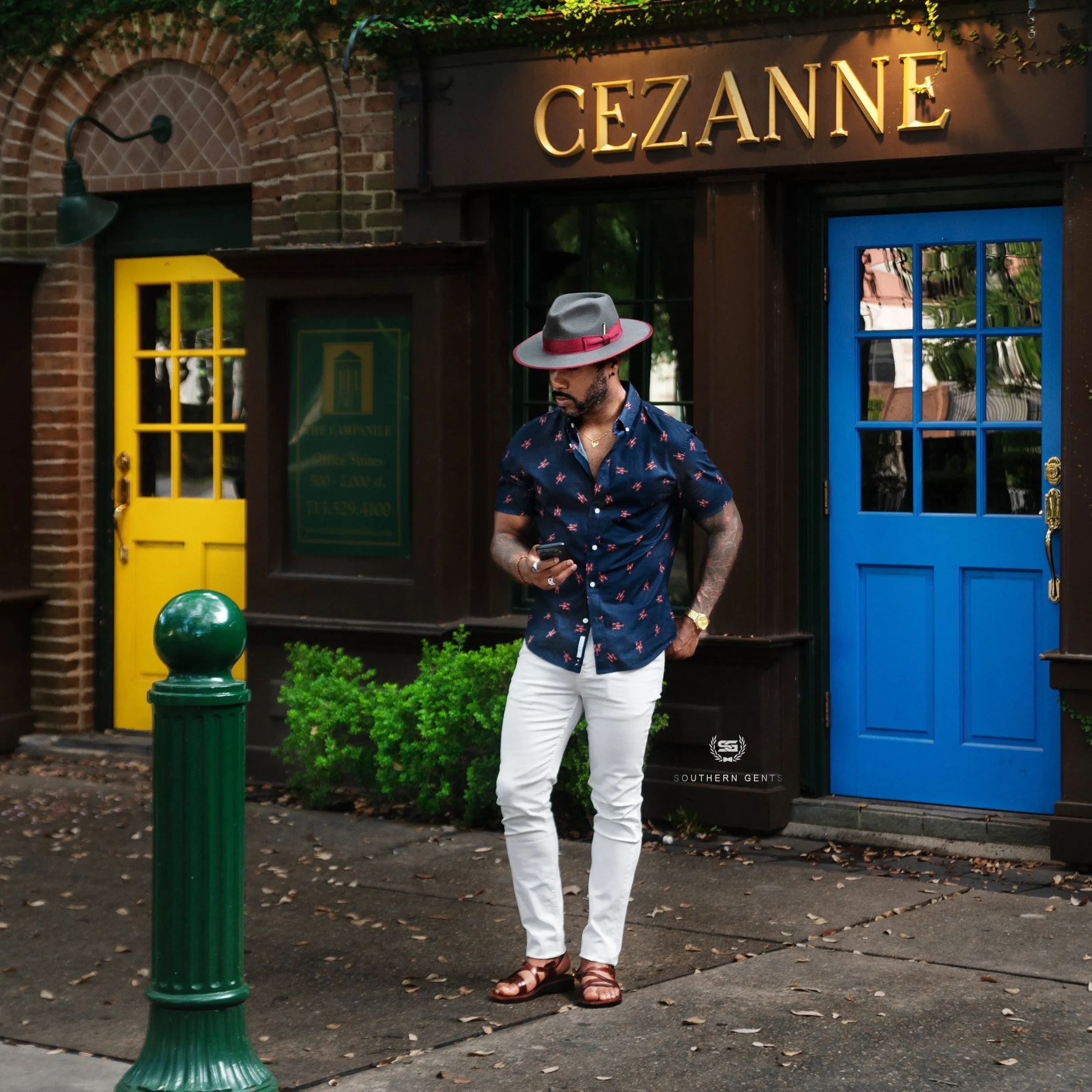 Distinctive Felt Fedora Hat in Grey