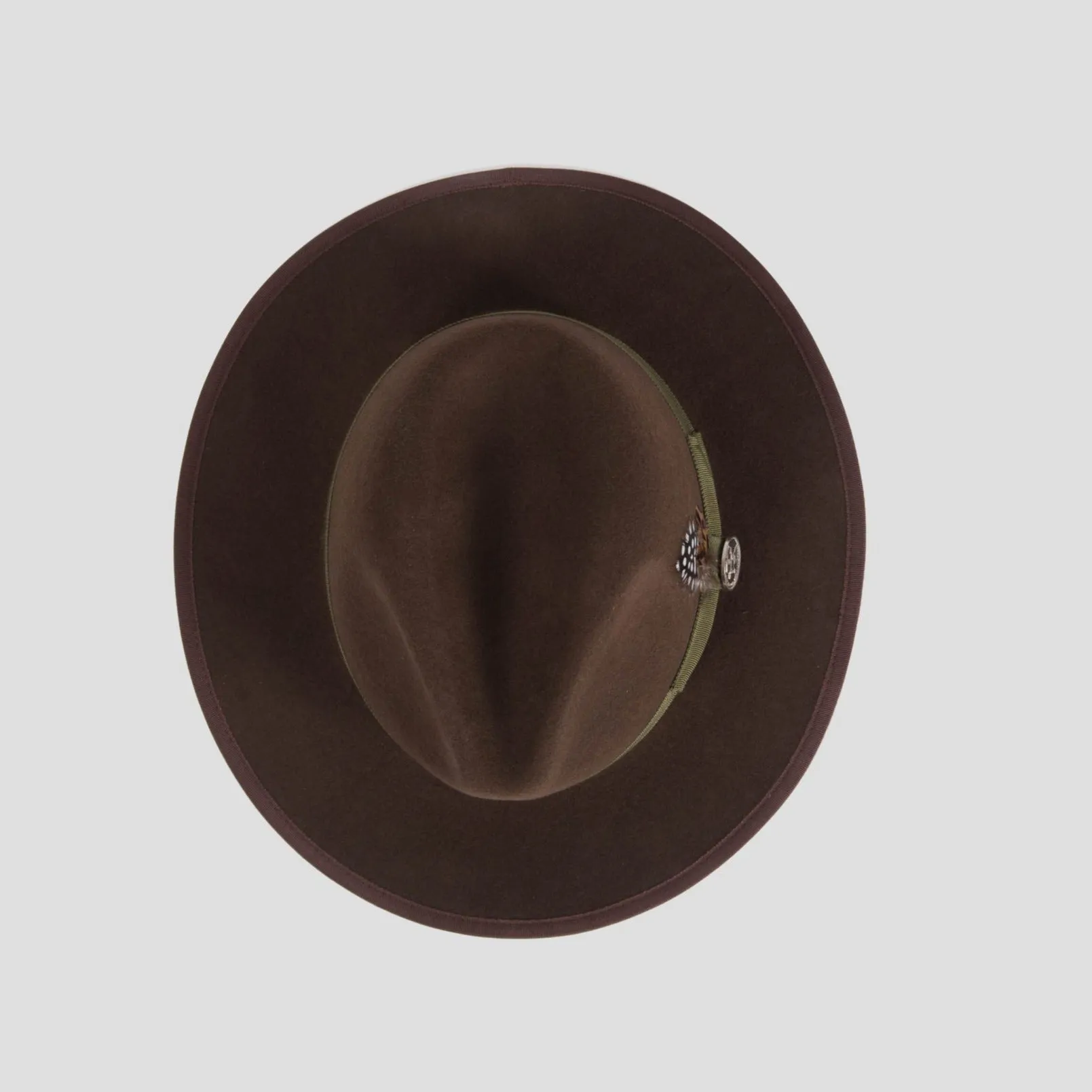 Distinctive Felt Fedora Hat in Grey