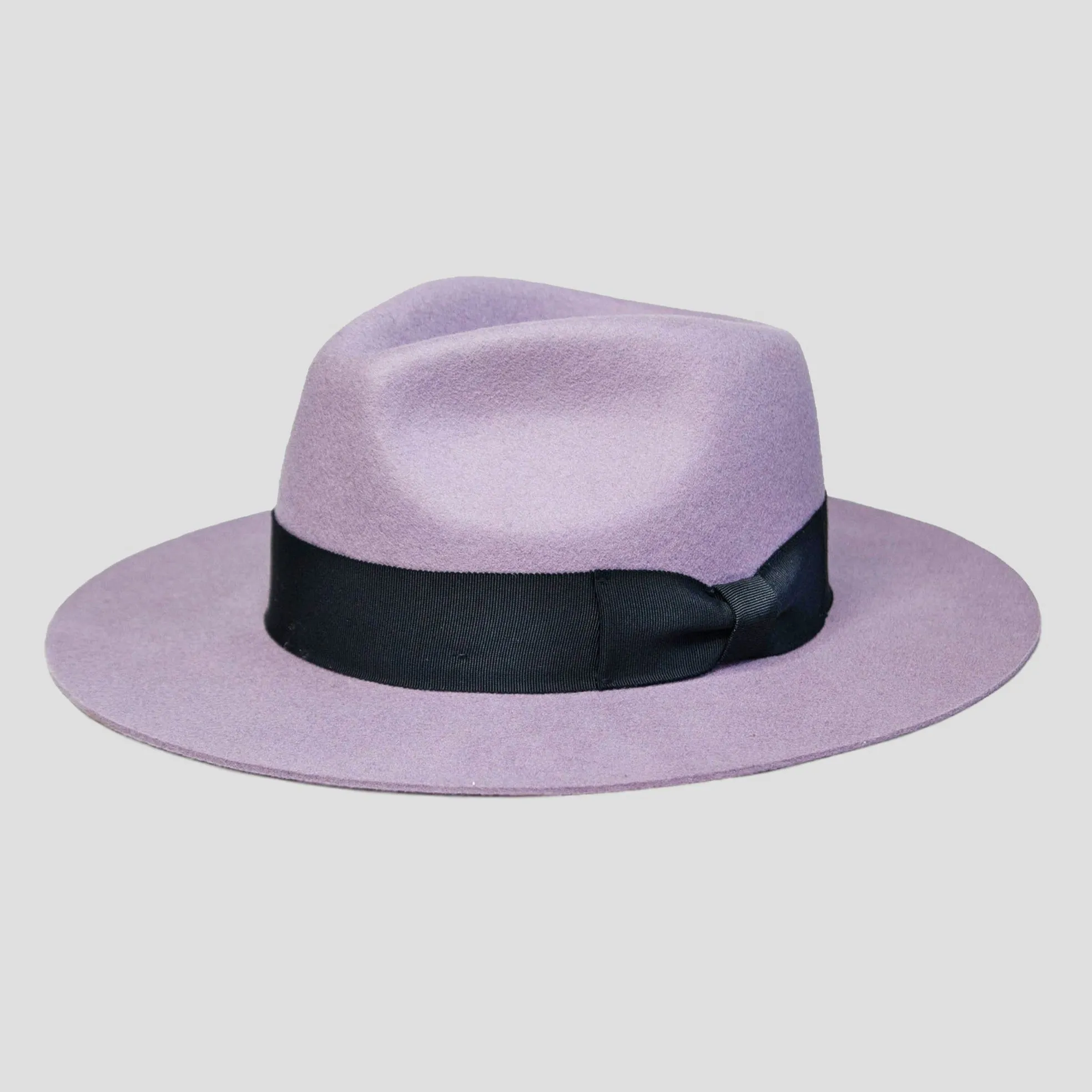 Distinctive Felt Fedora Hat in Grey
