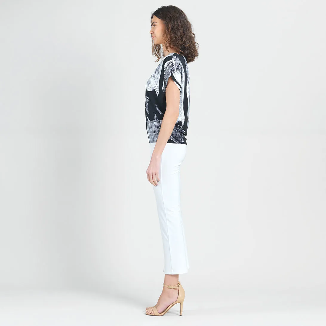 Dolman Short Sleeve Top - Geo Sketch - Final Sale!
