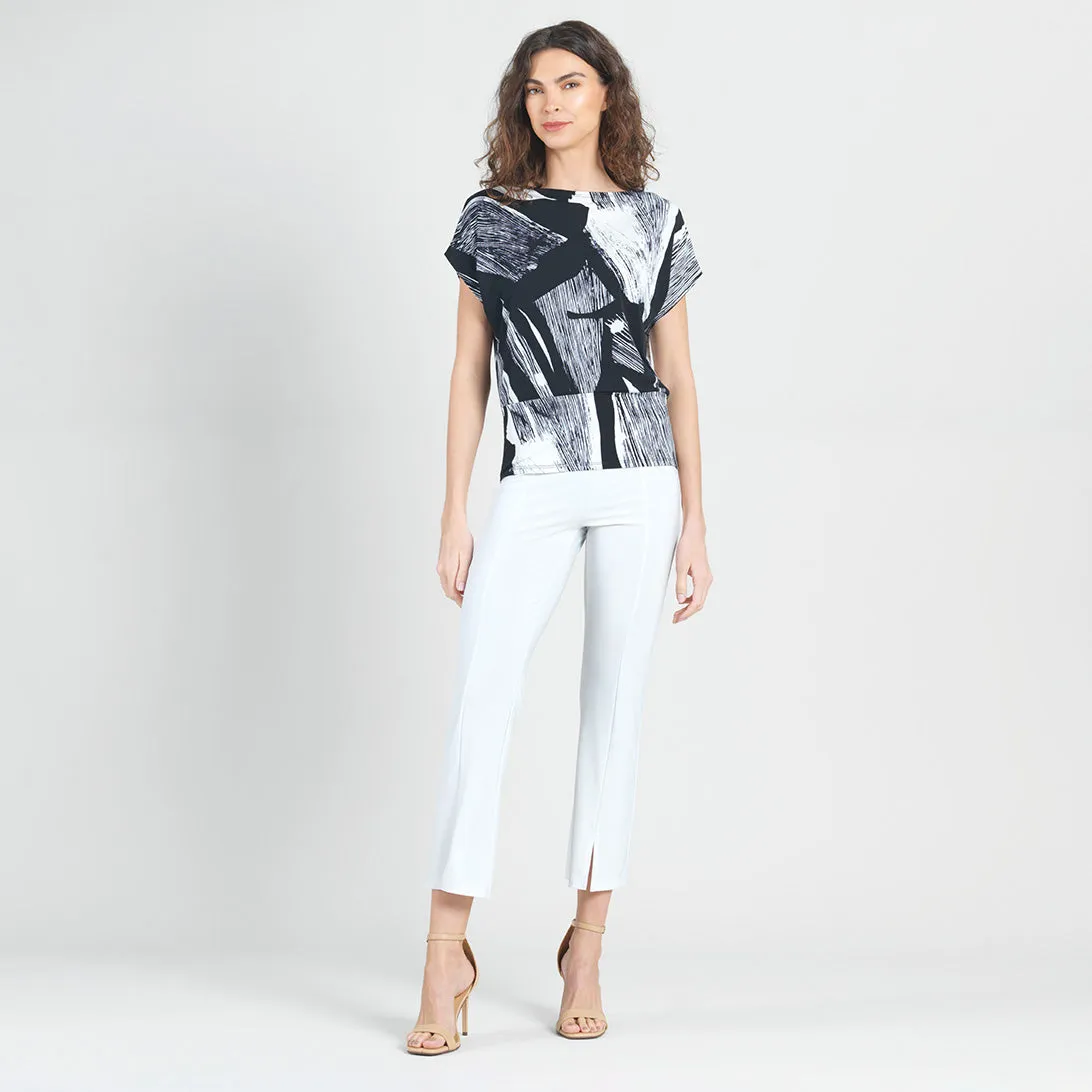 Dolman Short Sleeve Top - Geo Sketch - Final Sale!