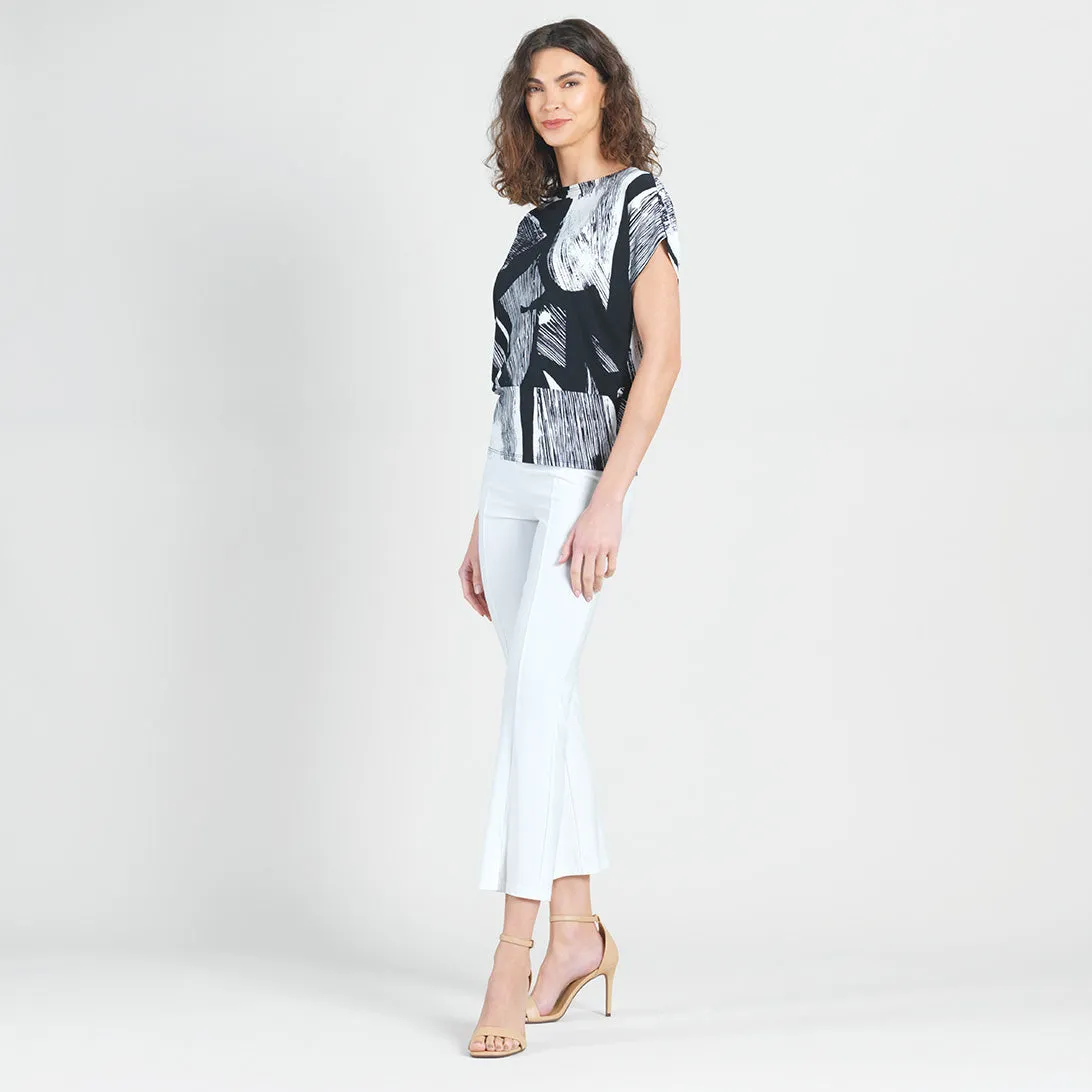 Dolman Short Sleeve Top - Geo Sketch - Final Sale!