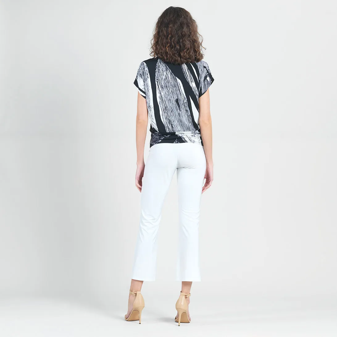Dolman Short Sleeve Top - Geo Sketch - Final Sale!