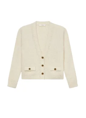 Double Pocket Cropped Cardigan