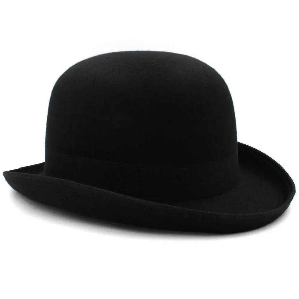 Elegant Pork Pie Hat with Feather Detail