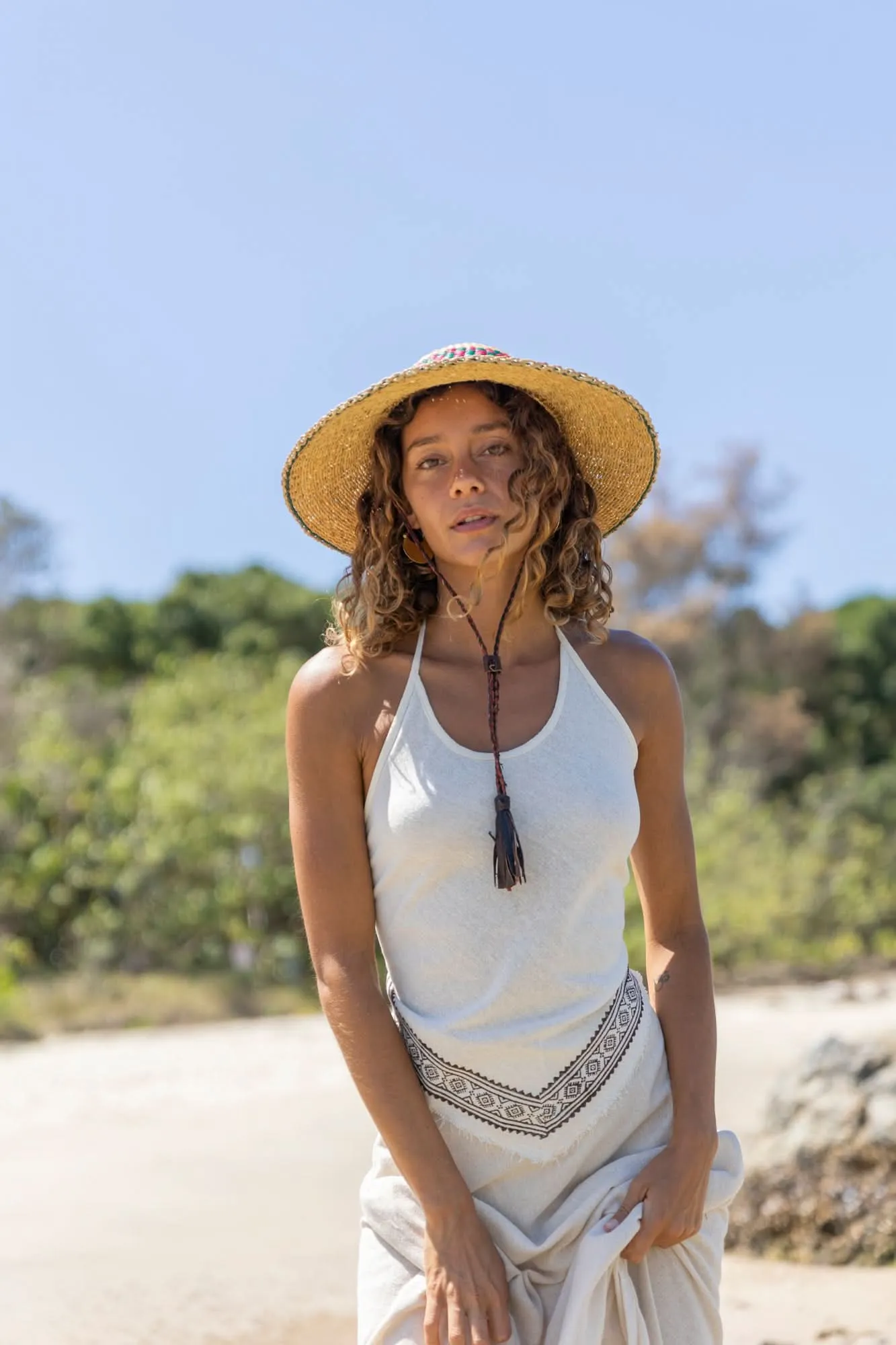 Elephant Grass Summer Hat - Festival Colours