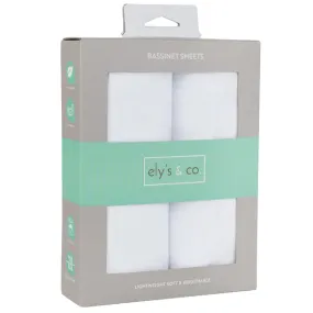 Ely's Co. Jersey Cotton Knit bassinet Sheet Set