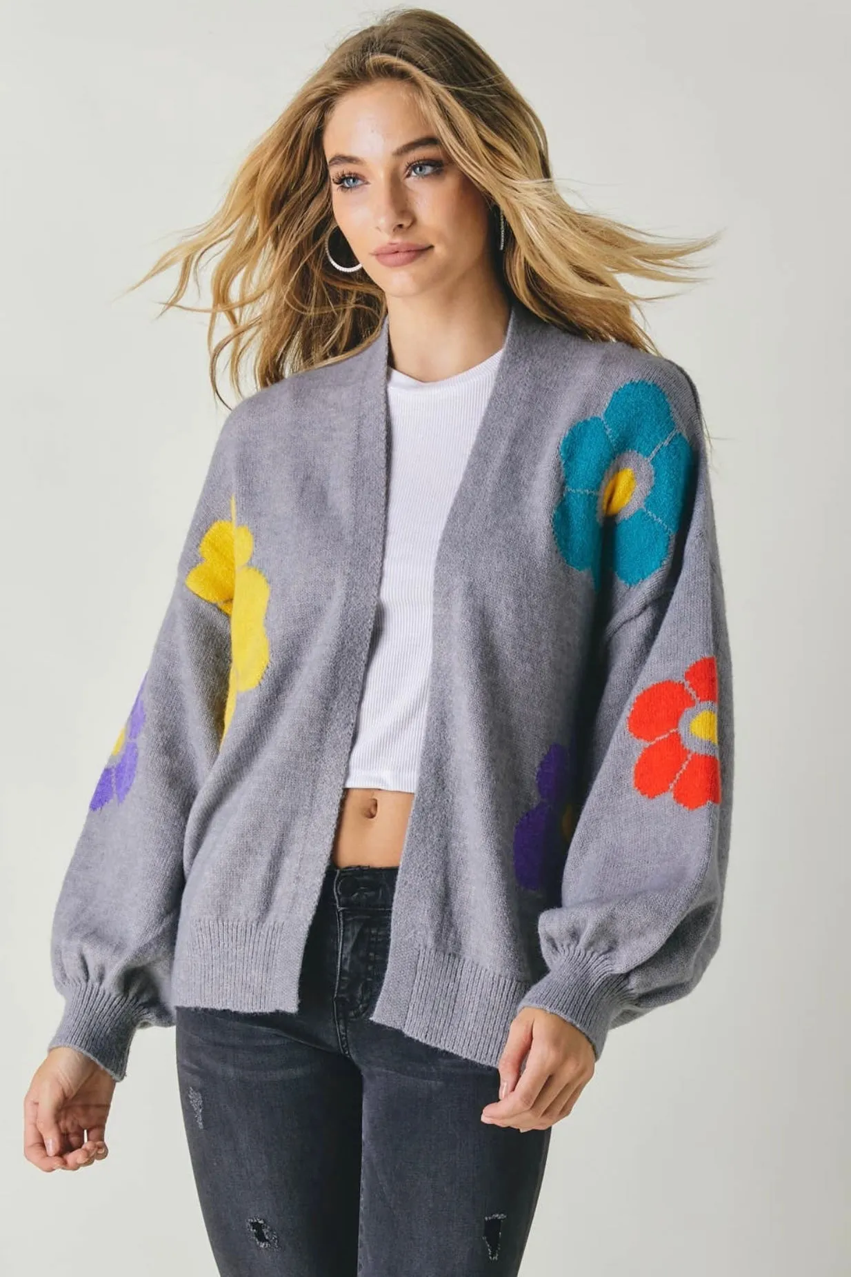 Floral Frenzy Cardigan