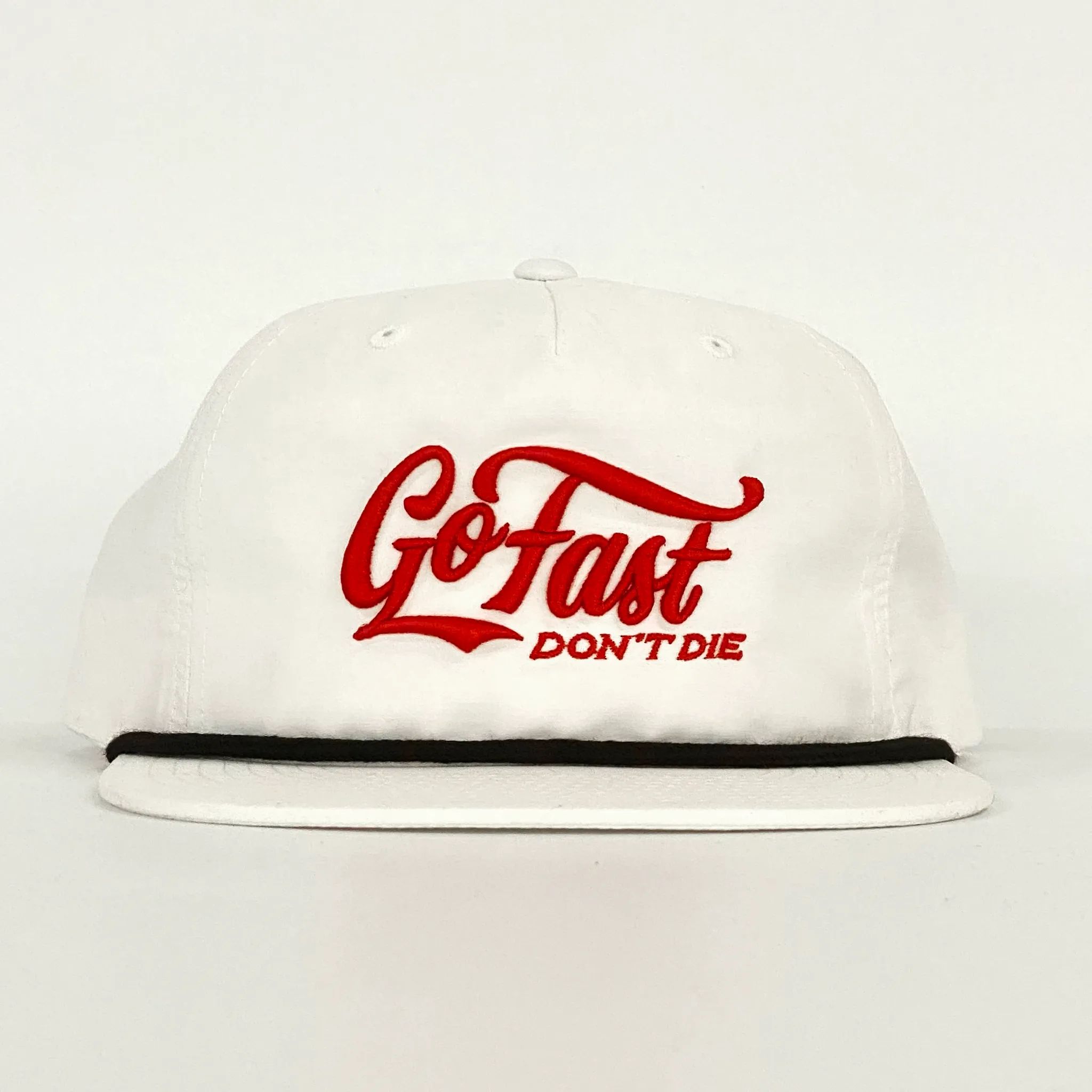 Go Fast Dont Die Script Gramps Hat White
