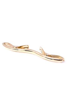 Gold Collar Clip for Narrow Spread Collars