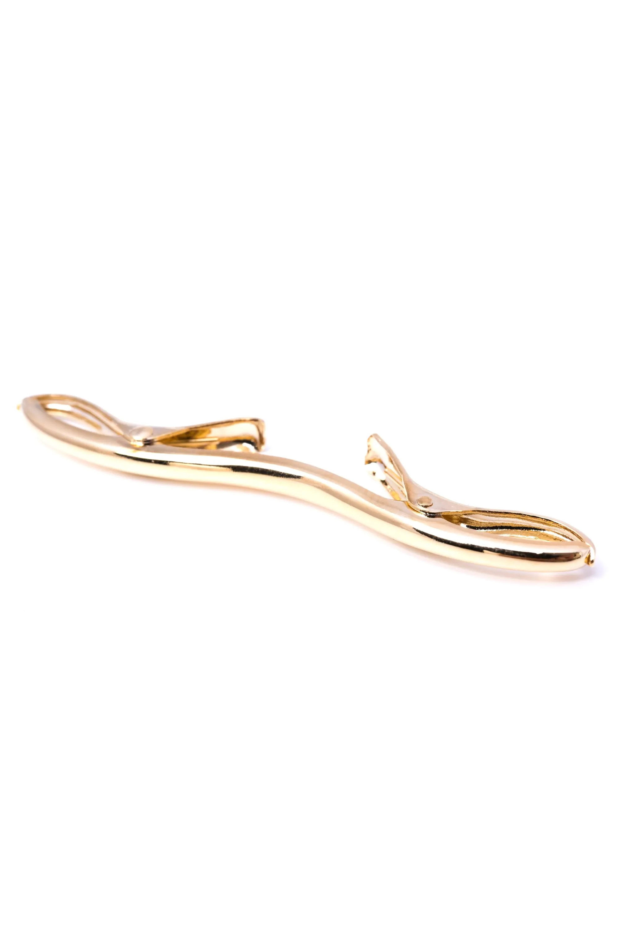 Gold Collar Clip for Narrow Spread Collars
