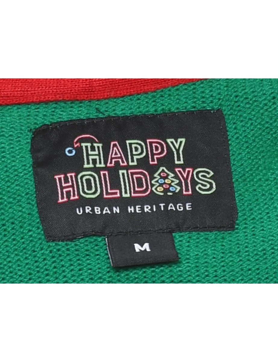 Green Christmas Jumper - M