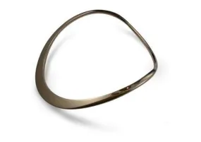 Hand Forged Fitted Neck Collar, Yellow Gold