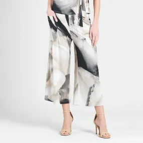 High Rise Scrunch Pocket Gaucho Pant - Watercolor - Final Sale!