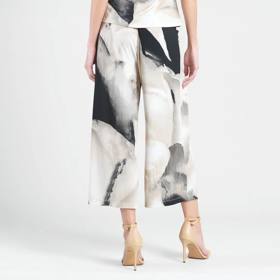 High Rise Scrunch Pocket Gaucho Pant - Watercolor - Final Sale!