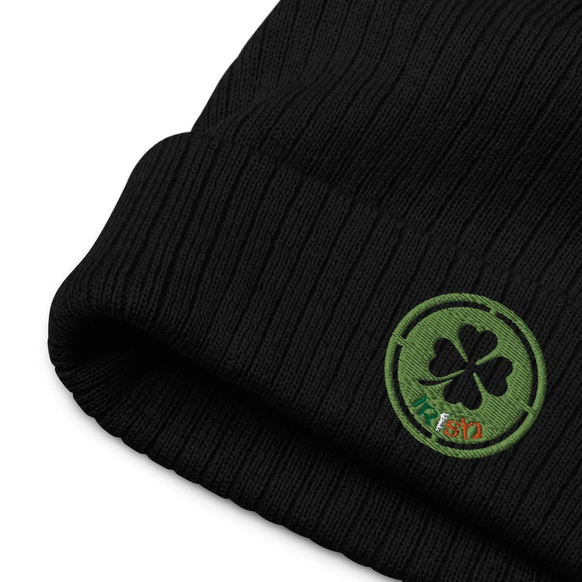 Irish Shamrock Embroidered Beanie - 4 Leaf