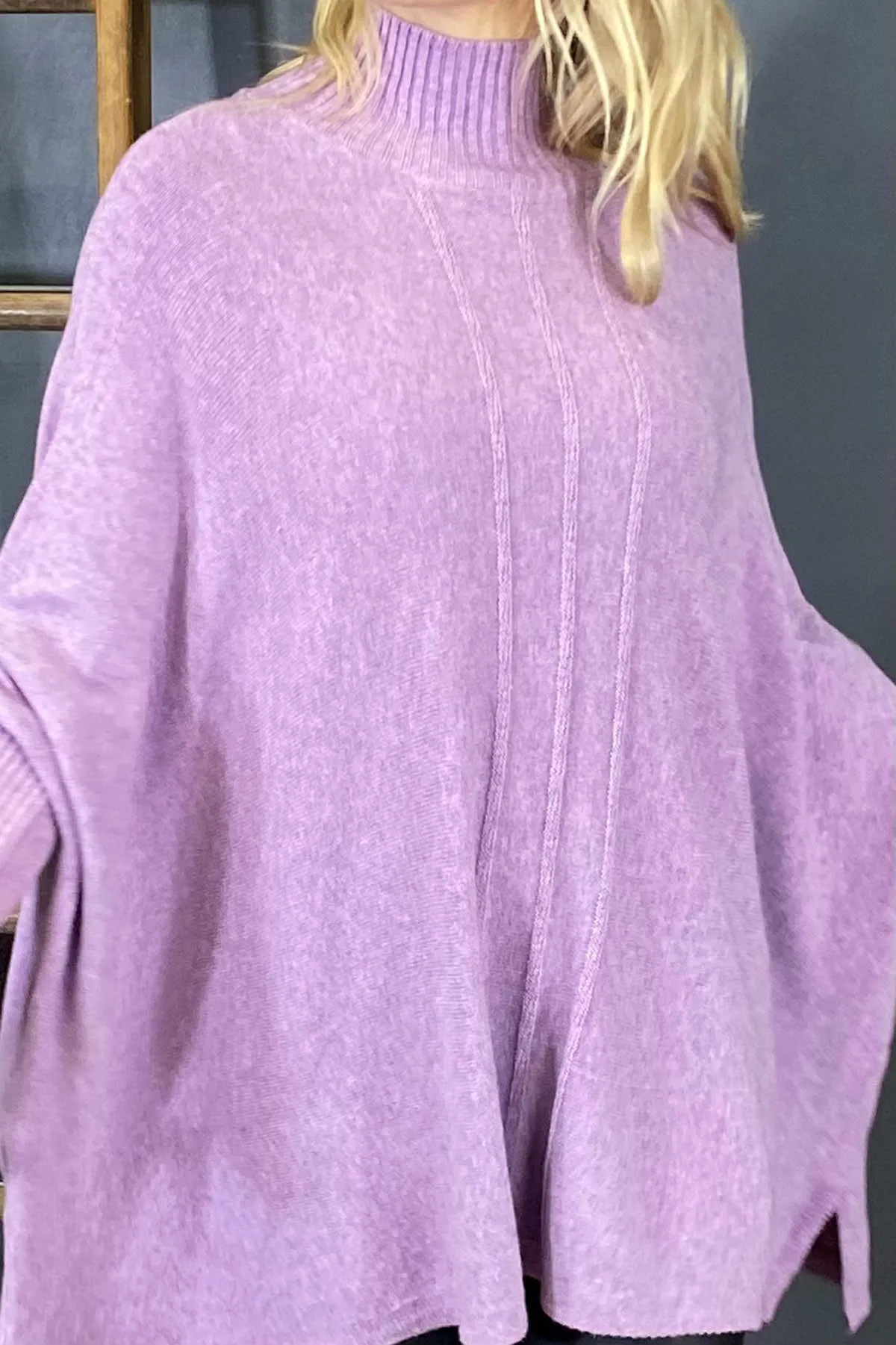Jinnie Oversized Knitted Jumper Lilac