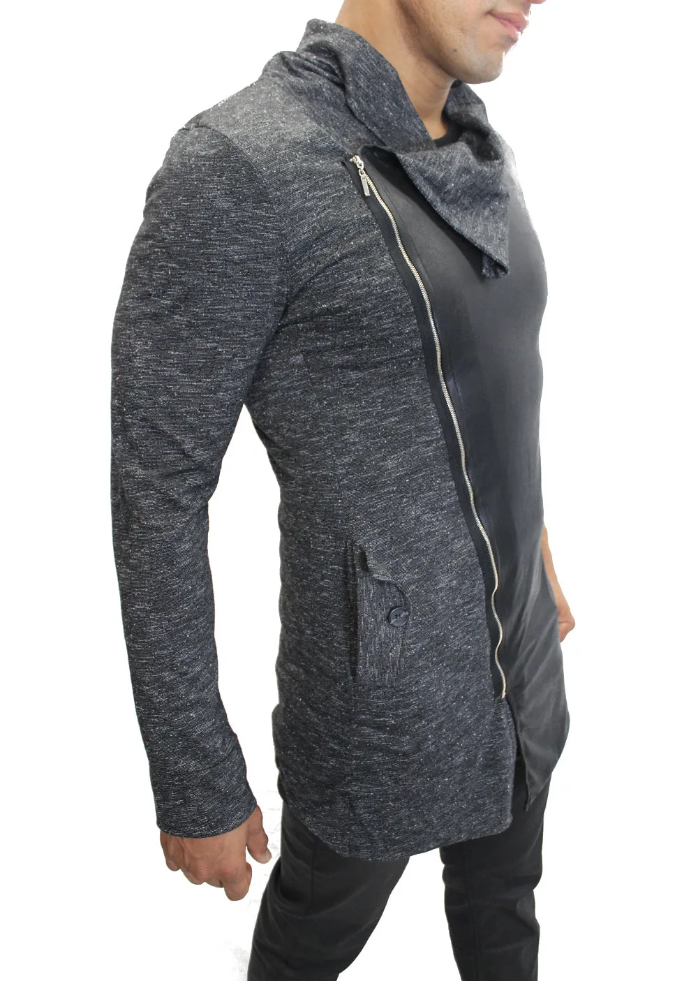 Jonathan Dark Grey Fashion Cardigan
