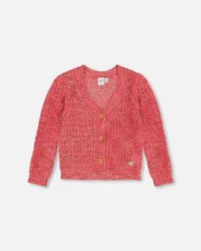 Knit Cardigan - Magenta