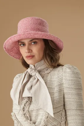 Margot Pink Tweed Hat