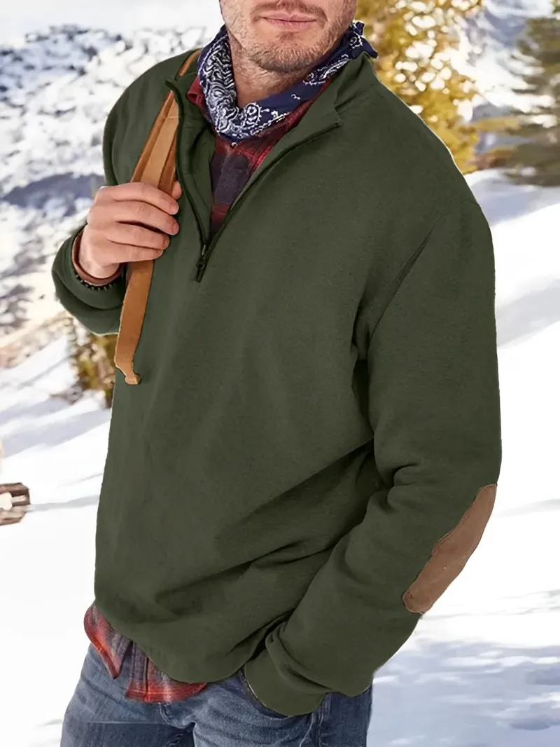 Men's Luxurious Half-Zip Cashmere Jumper for a Modern Look | Ideal for Autumn/Winter
