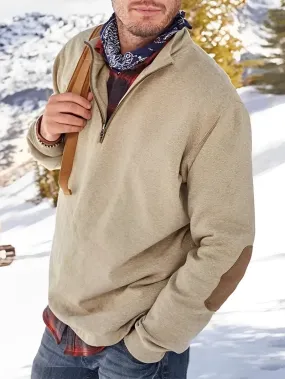 Men's Luxurious Half-Zip Cashmere Jumper for a Modern Look | Ideal for Autumn/Winter