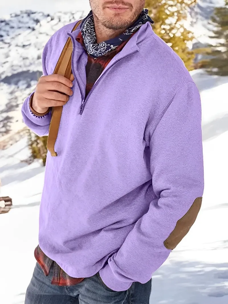Men's Luxurious Half-Zip Cashmere Jumper for a Modern Look | Ideal for Autumn/Winter