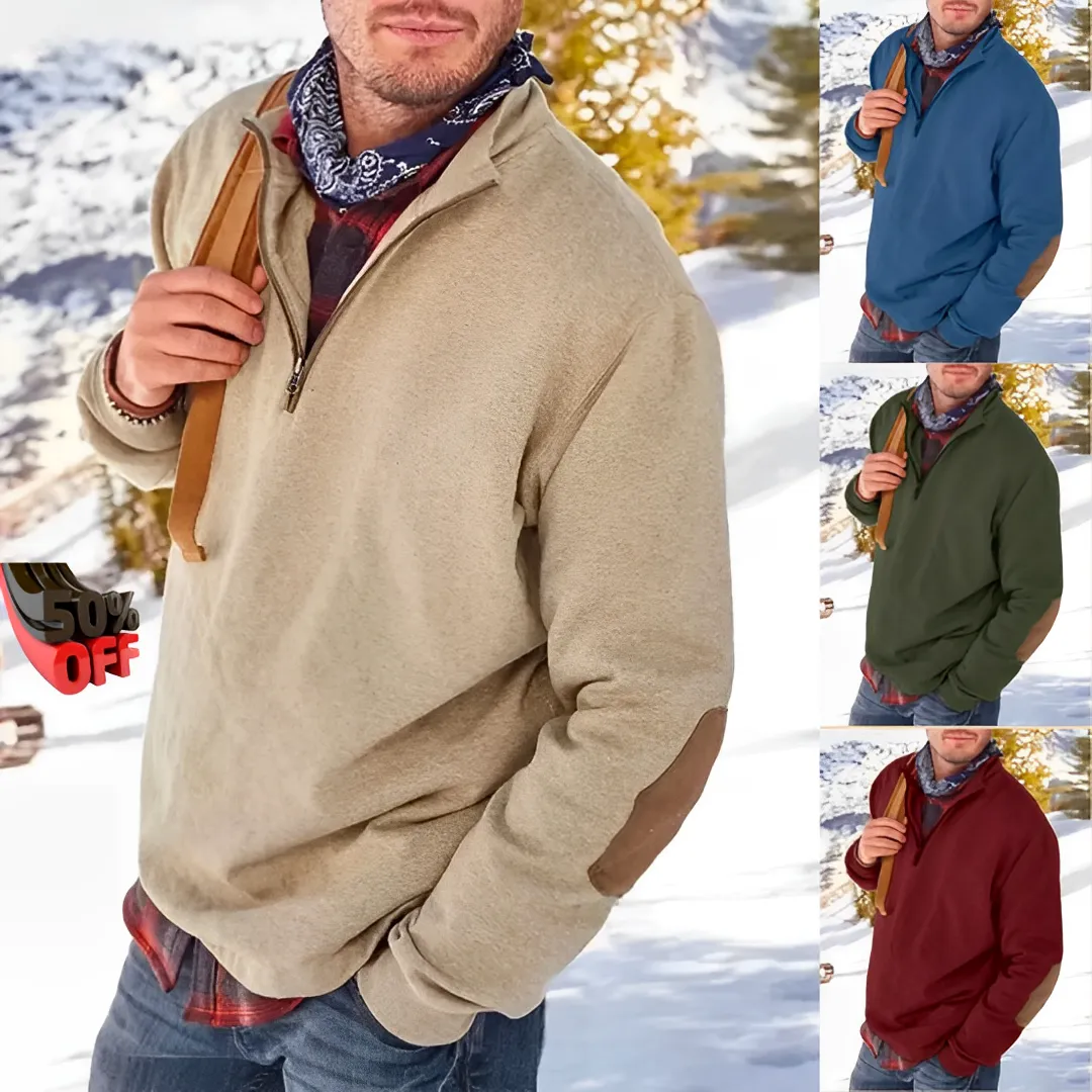 Men's Luxurious Half-Zip Cashmere Jumper for a Modern Look | Ideal for Autumn/Winter