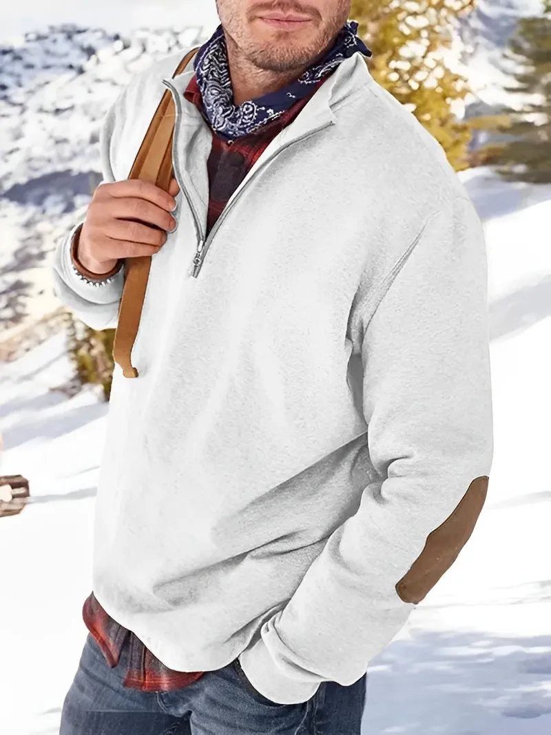 Men's Luxurious Half-Zip Cashmere Jumper for a Modern Look | Ideal for Autumn/Winter