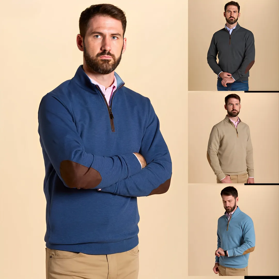 Men's Luxurious Half-Zip Cashmere Jumper for a Modern Look | Ideal for Autumn/Winter
